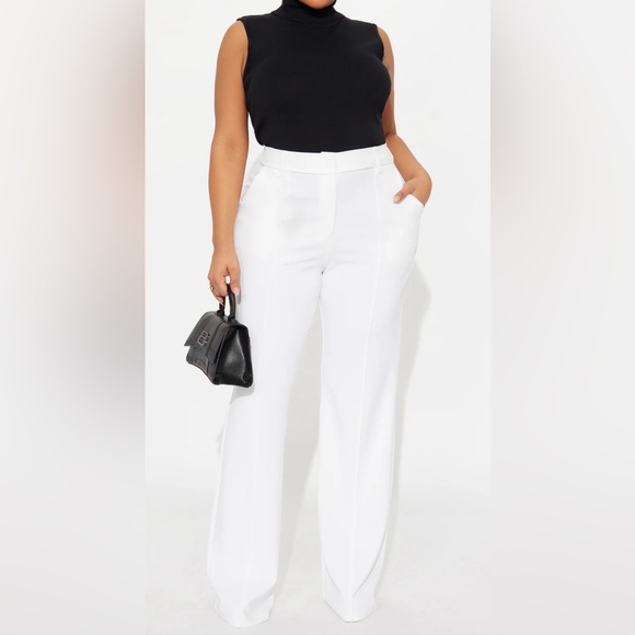 Pants - Elegant White Women's Pants